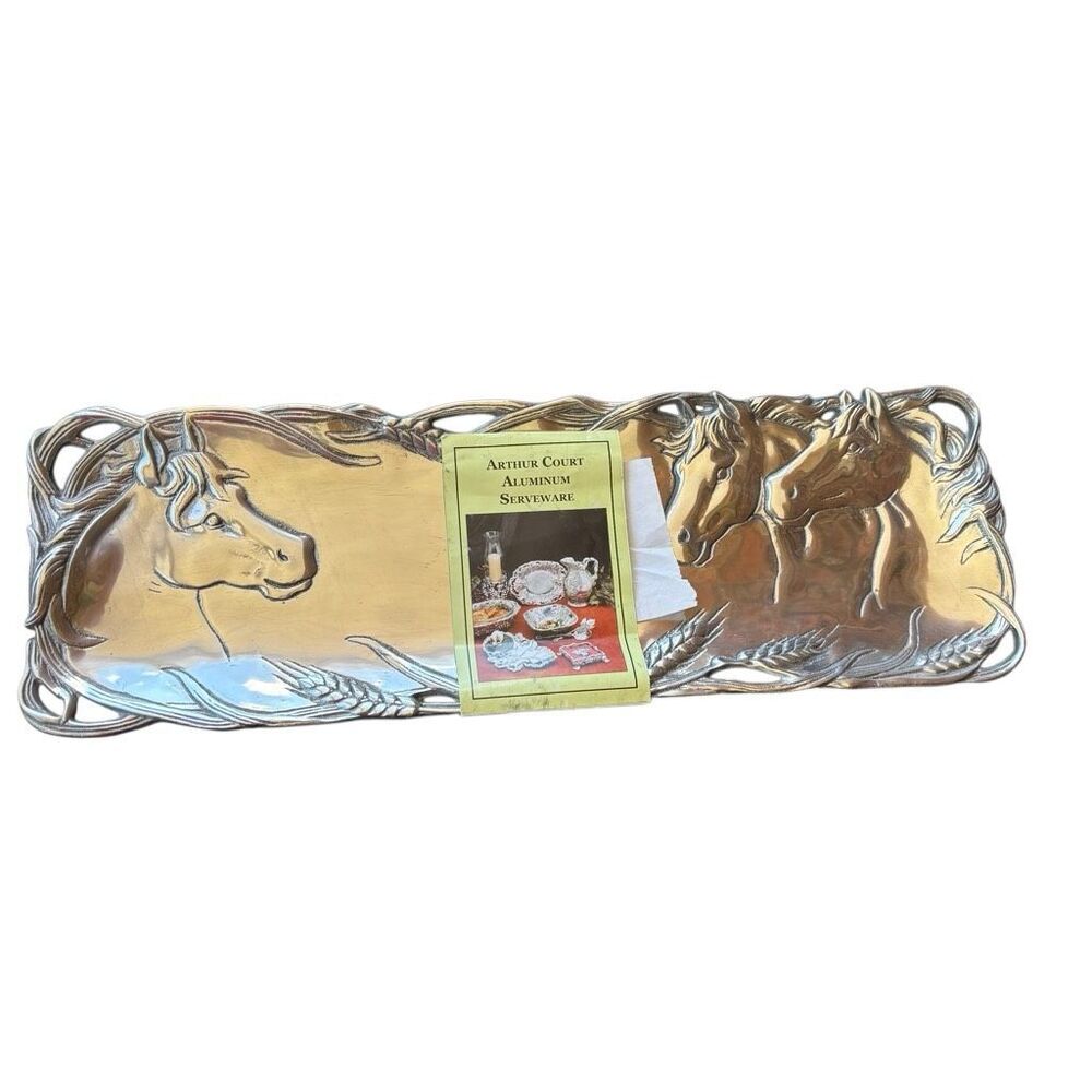 Arthur Court 10-1906 Horse Oblong Tray